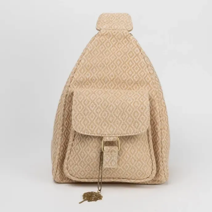 Bulbul Mini Diamond Ivory Backpack, India