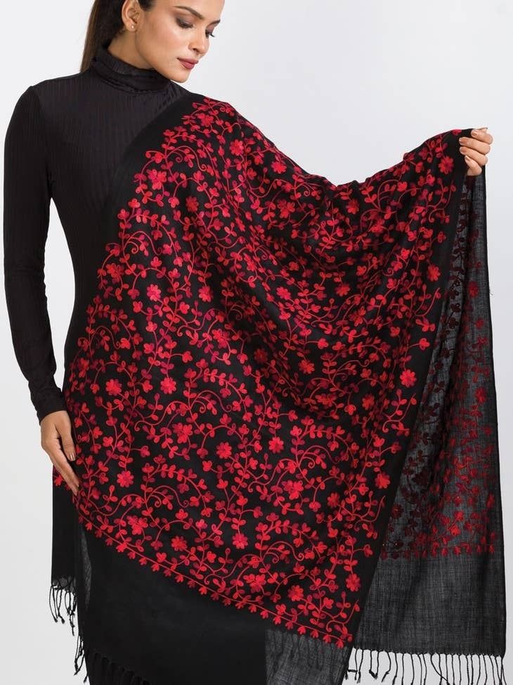 Rani Embroidered Shawl, India
