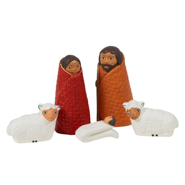 Cozy Sheep Nativity, Peru