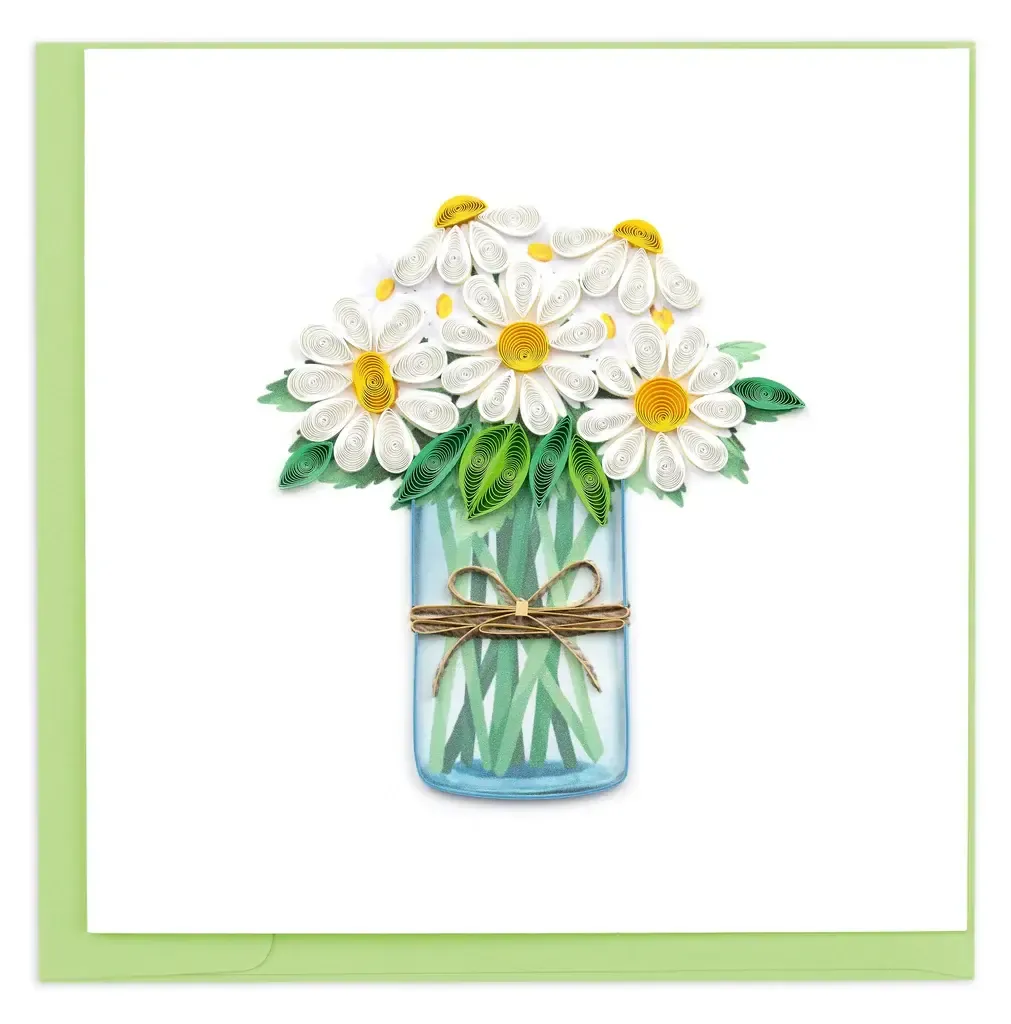 White Daisies Quilling Card, Vietnam