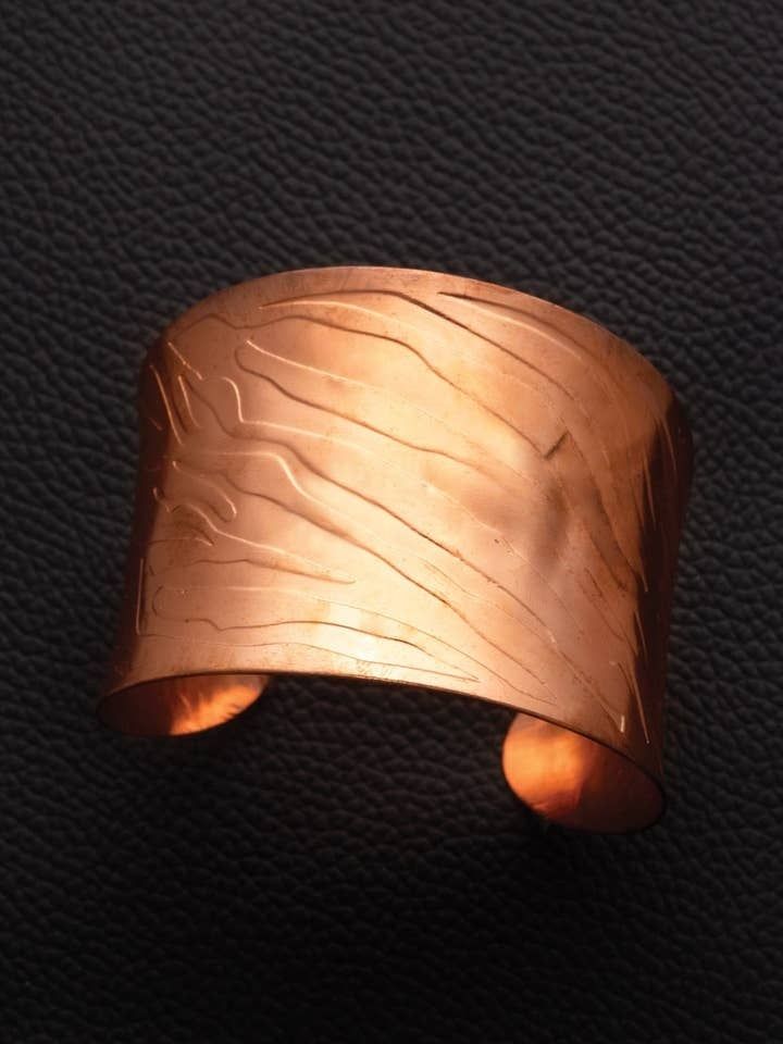 Curved Copper Cuff, India