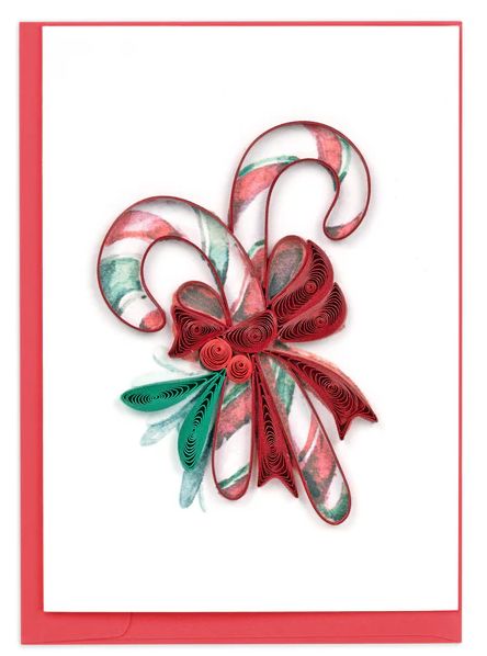 Candy Canes Quilling Card Mini, Vietnam