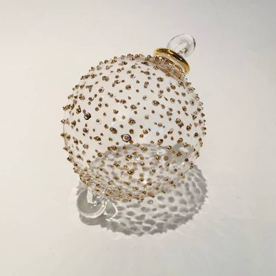 Blown Glass Ornament - Gold Dots, Egypt