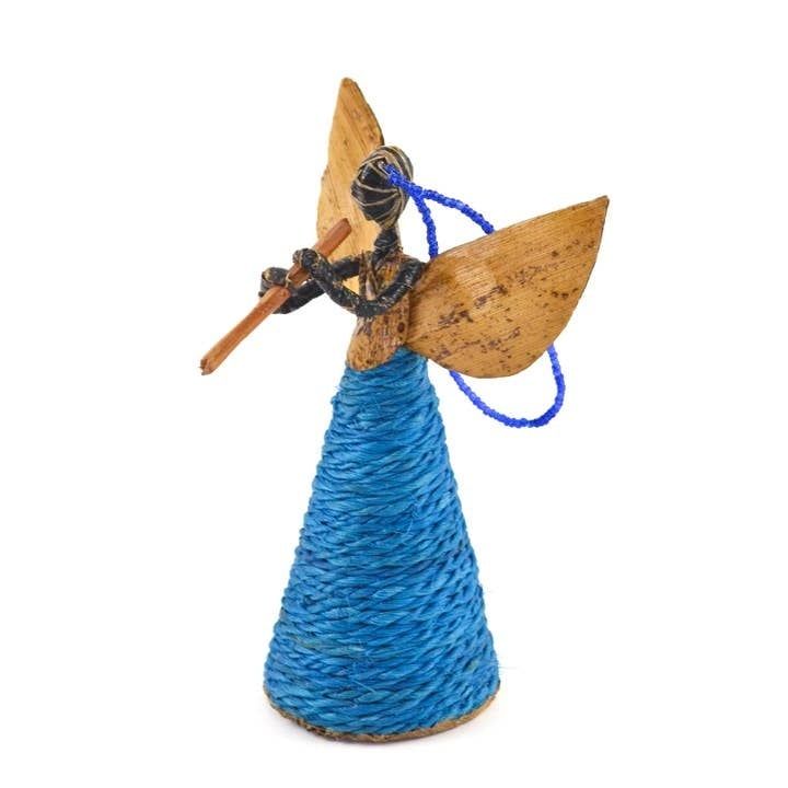 Banana Fiber Musical Angel Ornament, Kenya