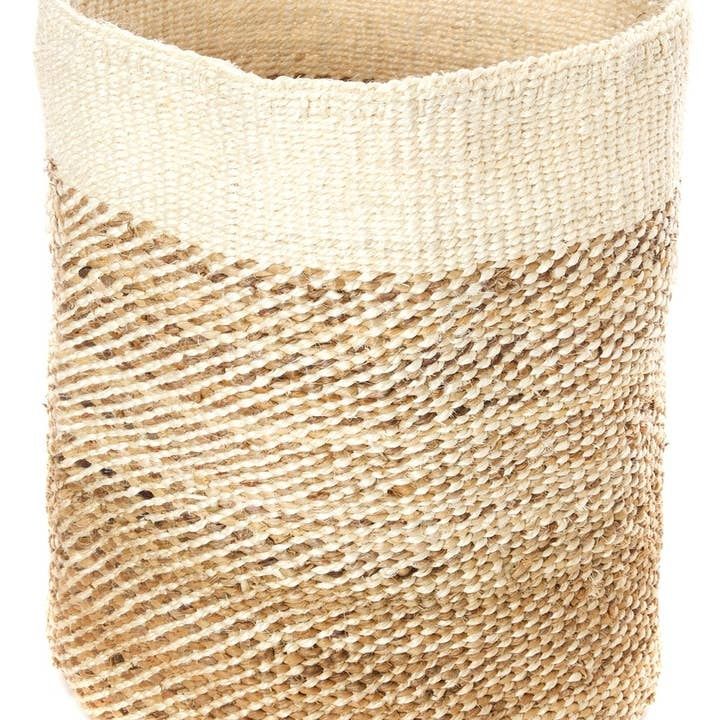 Tall Twill Sisal Basket, Kenya