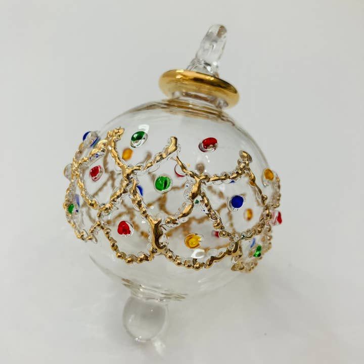 Blown Glass Small Ornament - Coloured Gems, Egypt