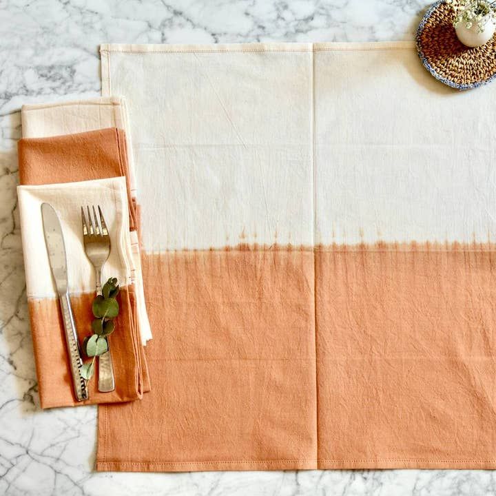 Ombre Shibori Napkin, India