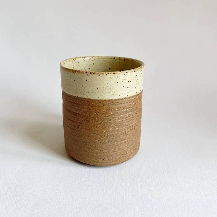 Rustic White Tumbler Mug, India