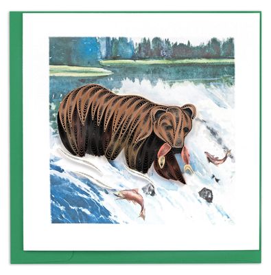 Grizzly Bear Quilling Card, Vietnam
