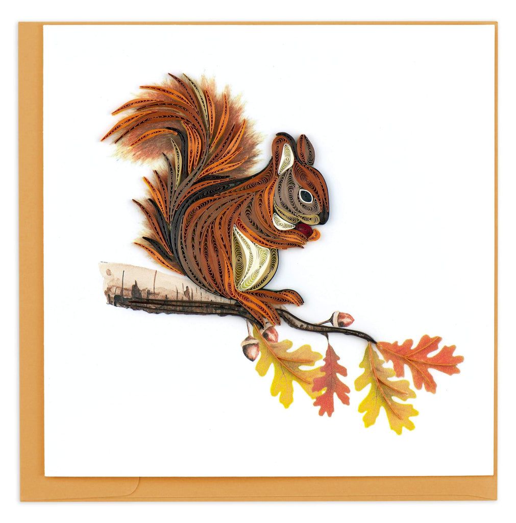 Squirrel Quilling Card, Vietnam