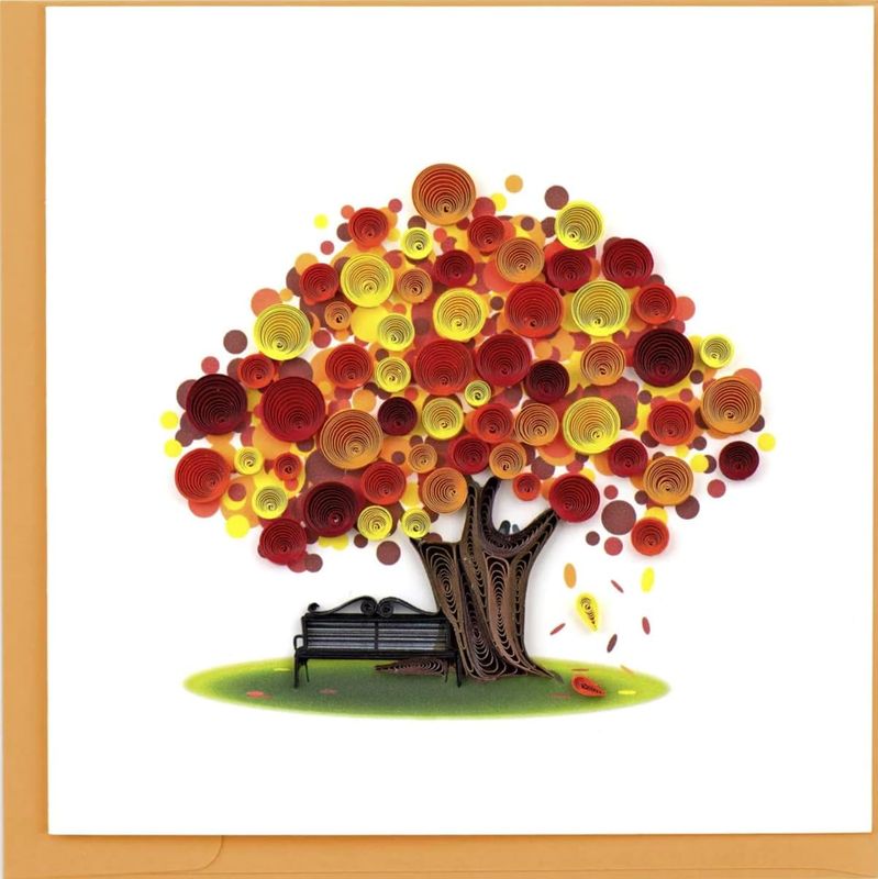Autumn Tree Quilling Card, Vietnam
