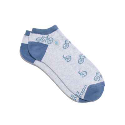 Socks that Give Books Bikes, Bikes, Ankle, Medium