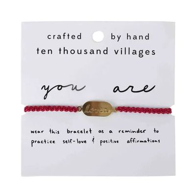 Affirmation Bracelet - You Are Loved, Nepal
