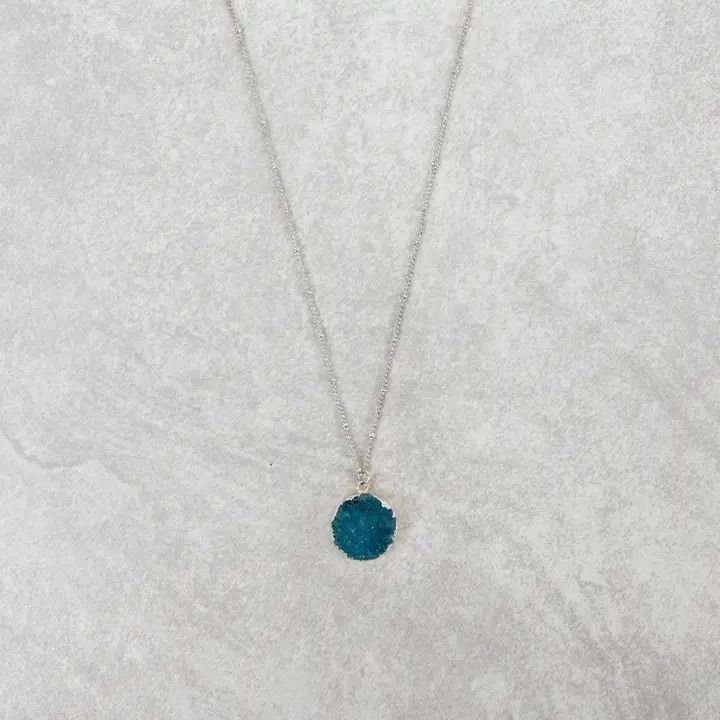 Chattan Geode Pendant Necklace, India