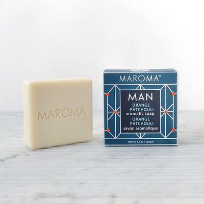 Maroma Man Face &amp; Body Soap Orange Patchouli, India