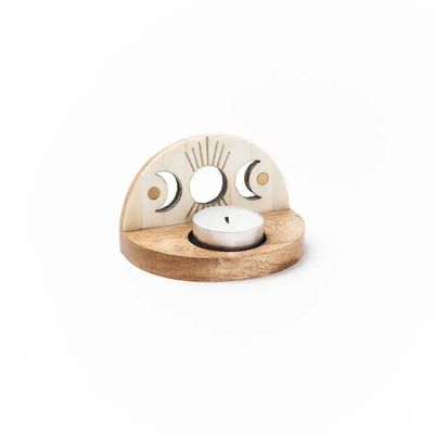 Indukala Moon Phase Tealight Candle Holder, India