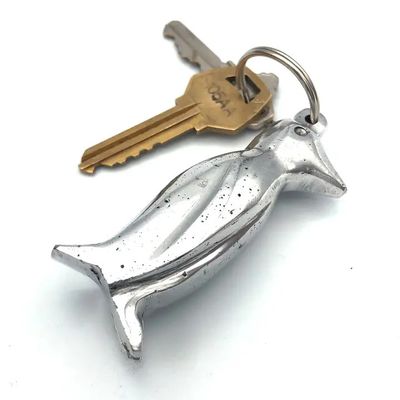 Recycled Aluminum Penguin Keychain, Nicaragua