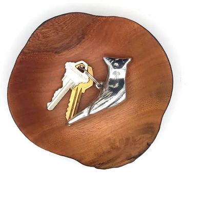 Recycled Aluminum  Cardinal Keychain, Nicaragua