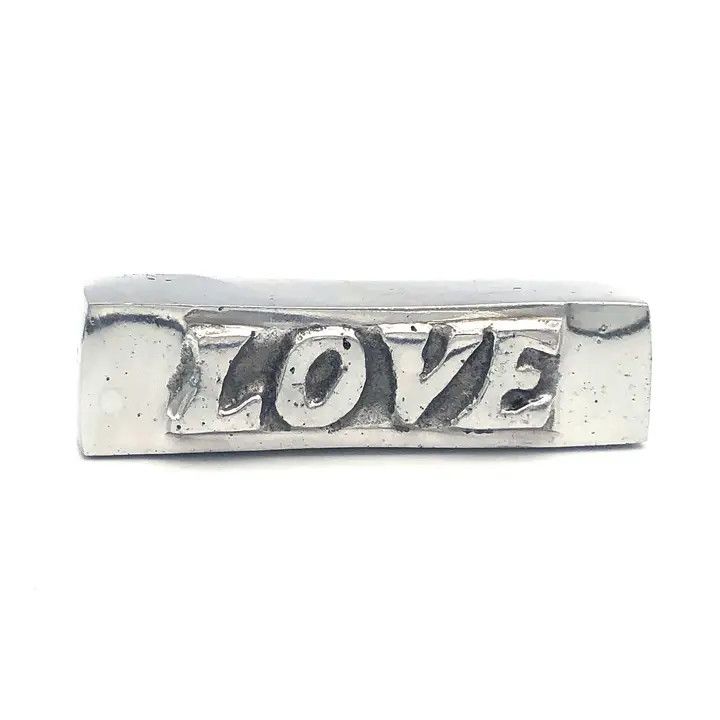 Recycled Aluminum Love 3.5" Bar, Nicaragua