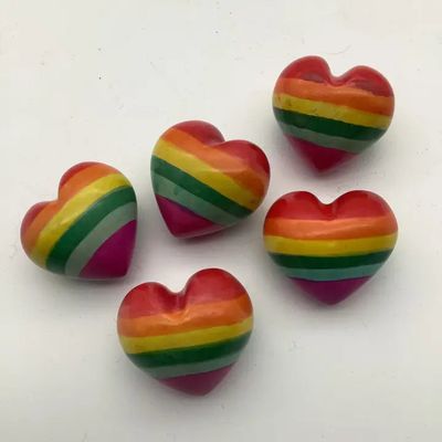 Soapstone- Rainbow Hearts, Kenya