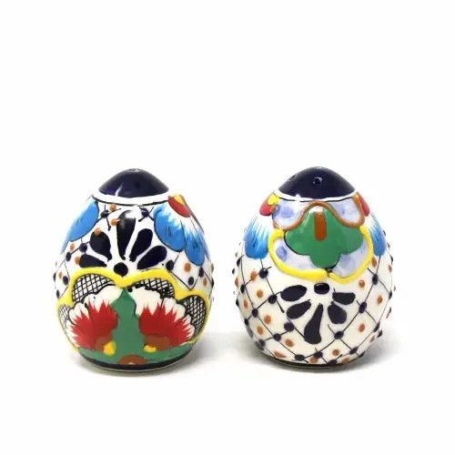 Dots &amp; Flowers Salt &amp; Pepper Shaker, Set of 2, Kenya