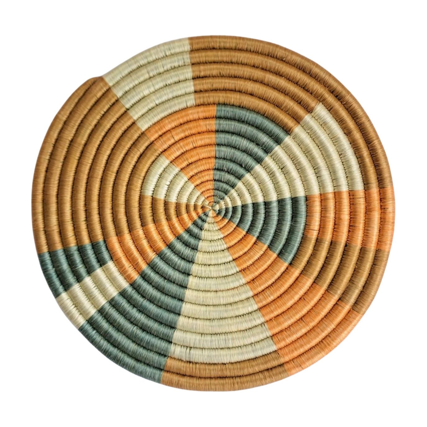 Prism Coral and Teal- Trivet, Rwanda