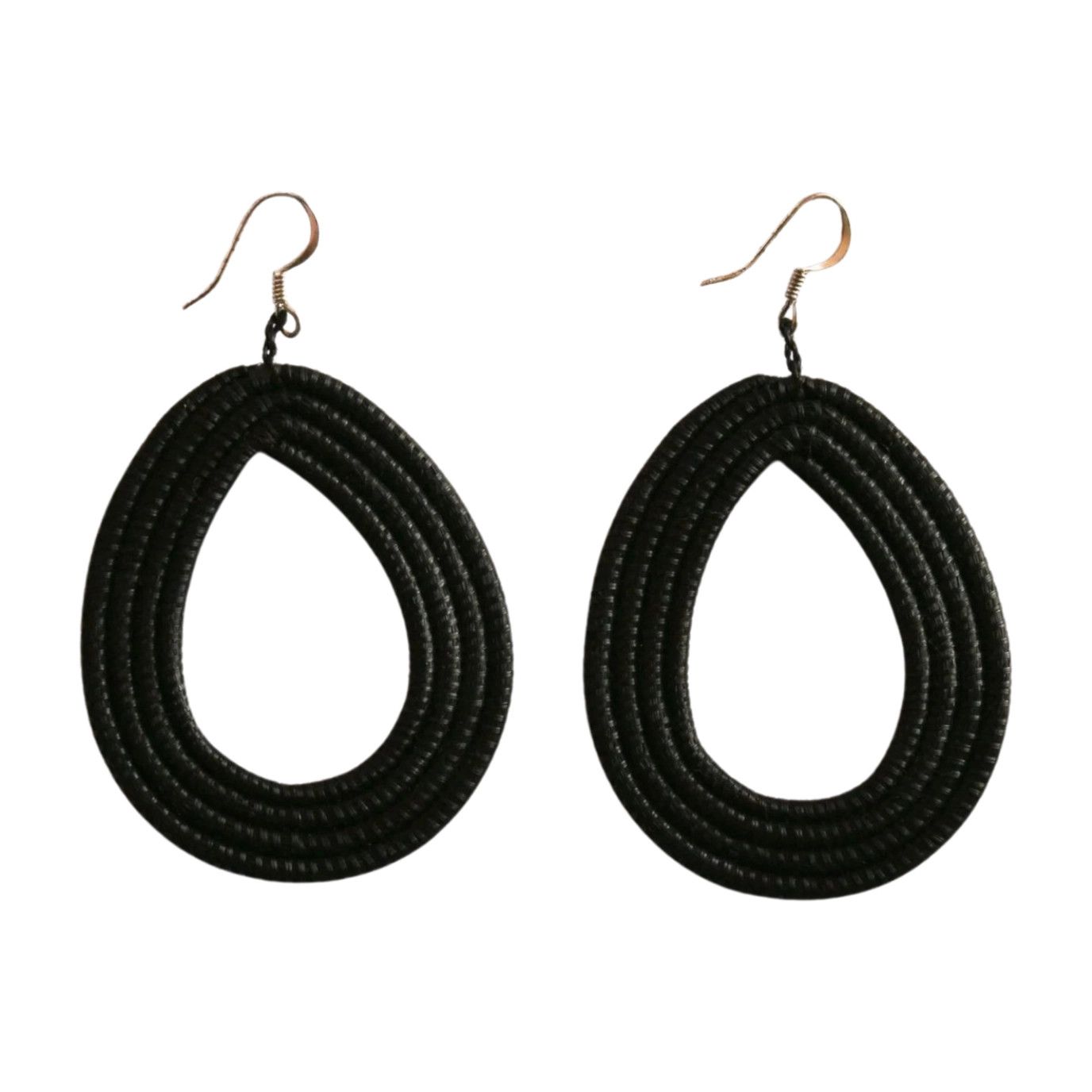 Black-Loop Earrings, Rwanda