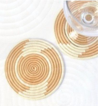 Tea &amp; White Coasters, Rwanda