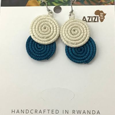 Celestial Blue - Kinga Earrings, Rwanda