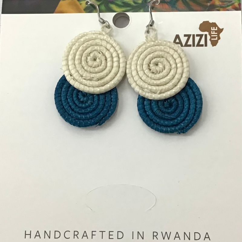 Celestial Blue - Kinga Earrings, Rwanda