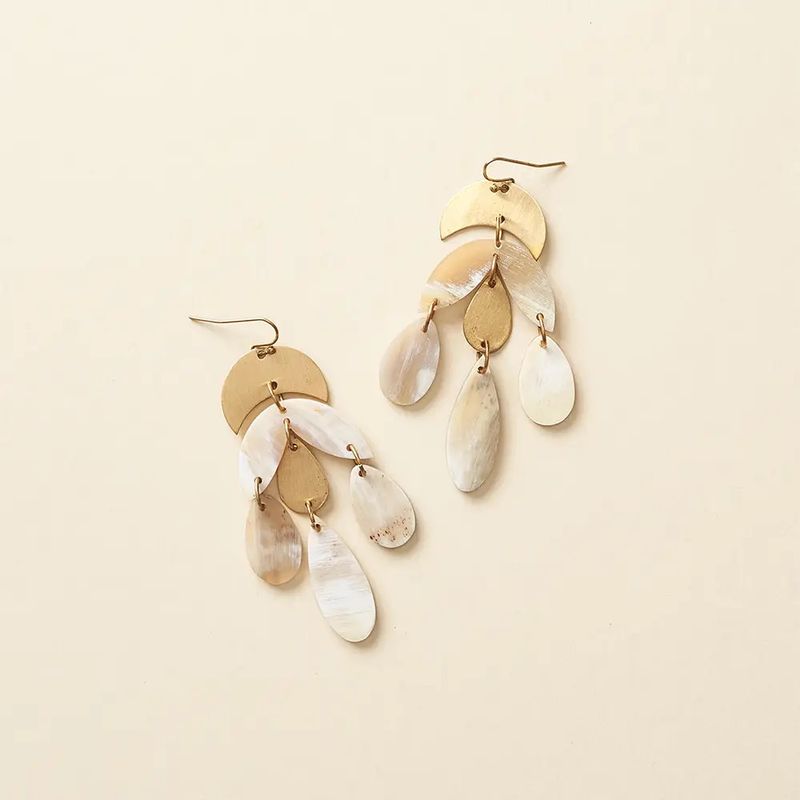 Madhu Teardrop Chandelier Earrings, India