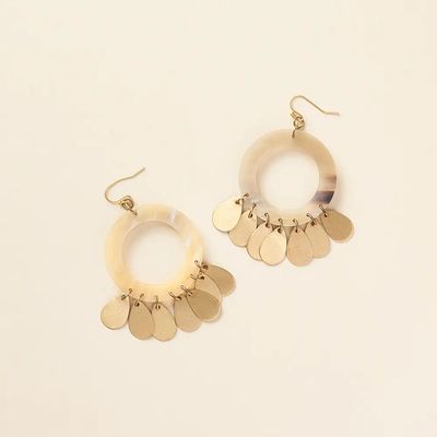 Madhu Teardrop Fringe Earrings, India
