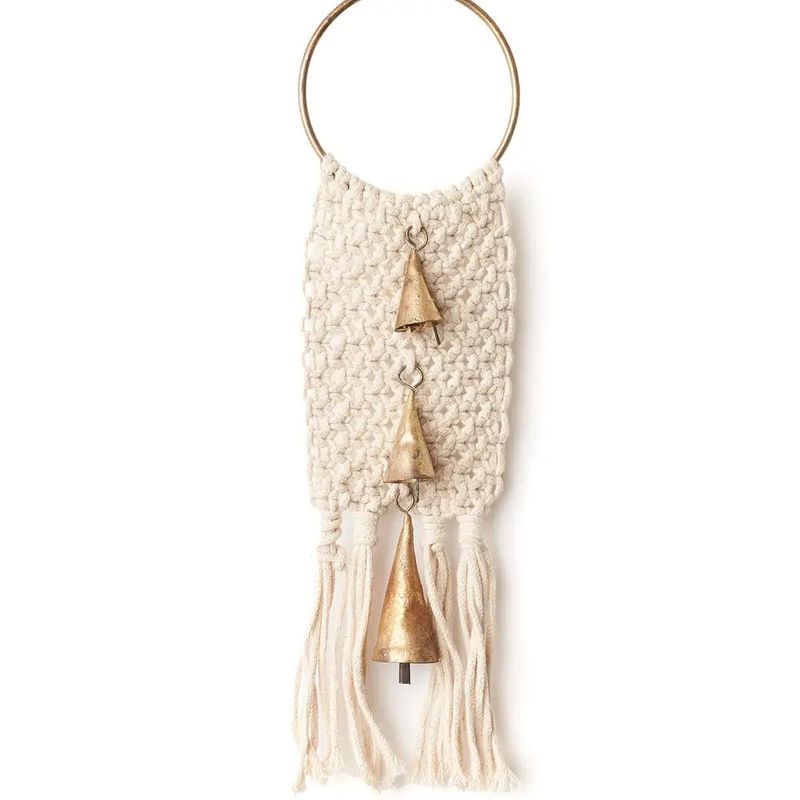 Macrame Cone Bells Door Hanger, India