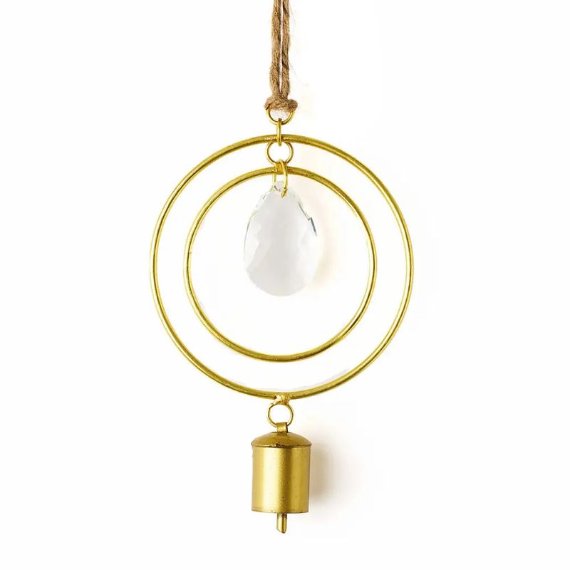Suyra Two Circle Crystal Suncatcher Wind Chime, India