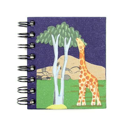 Small Notebook Giraffe Blue, Sri Lanka