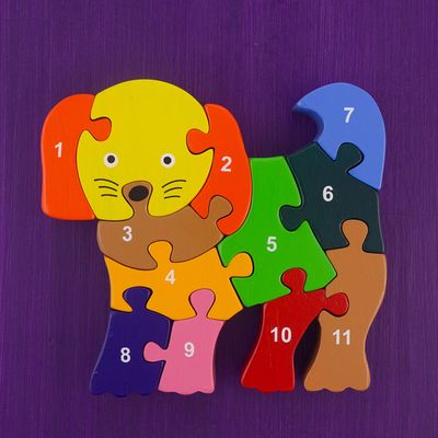 Wooden Puzzle Puppy Dog, Sri Lanka