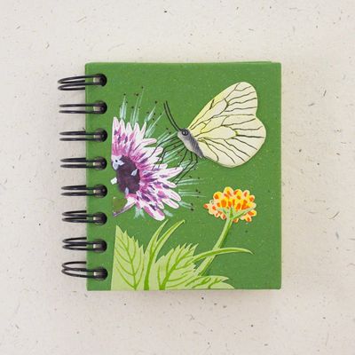 Small Notebook -Butterfly Dark Green, Sri Lanka