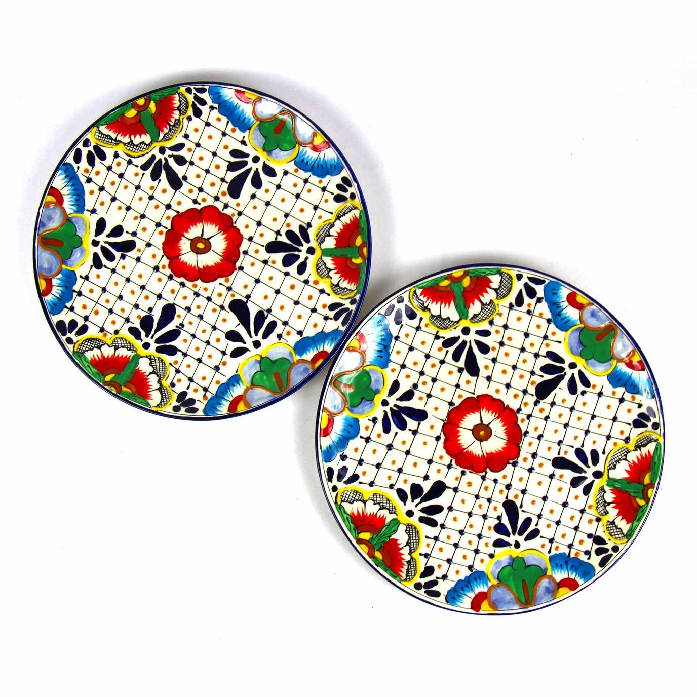 Encantada 12&quot; Dinner Plates, Set of 2, Mexico