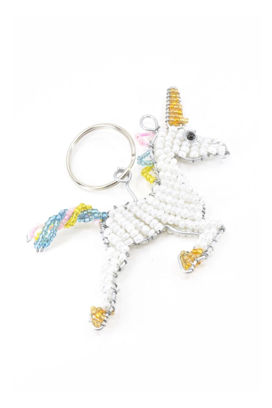 Unicorn Beaded Keychain, South Africa