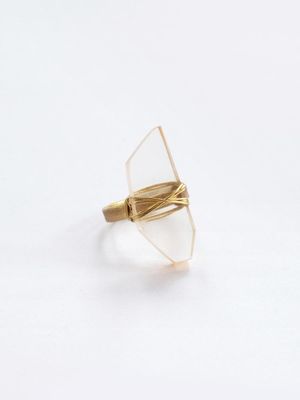 Cut Gem Ring Transparent, India