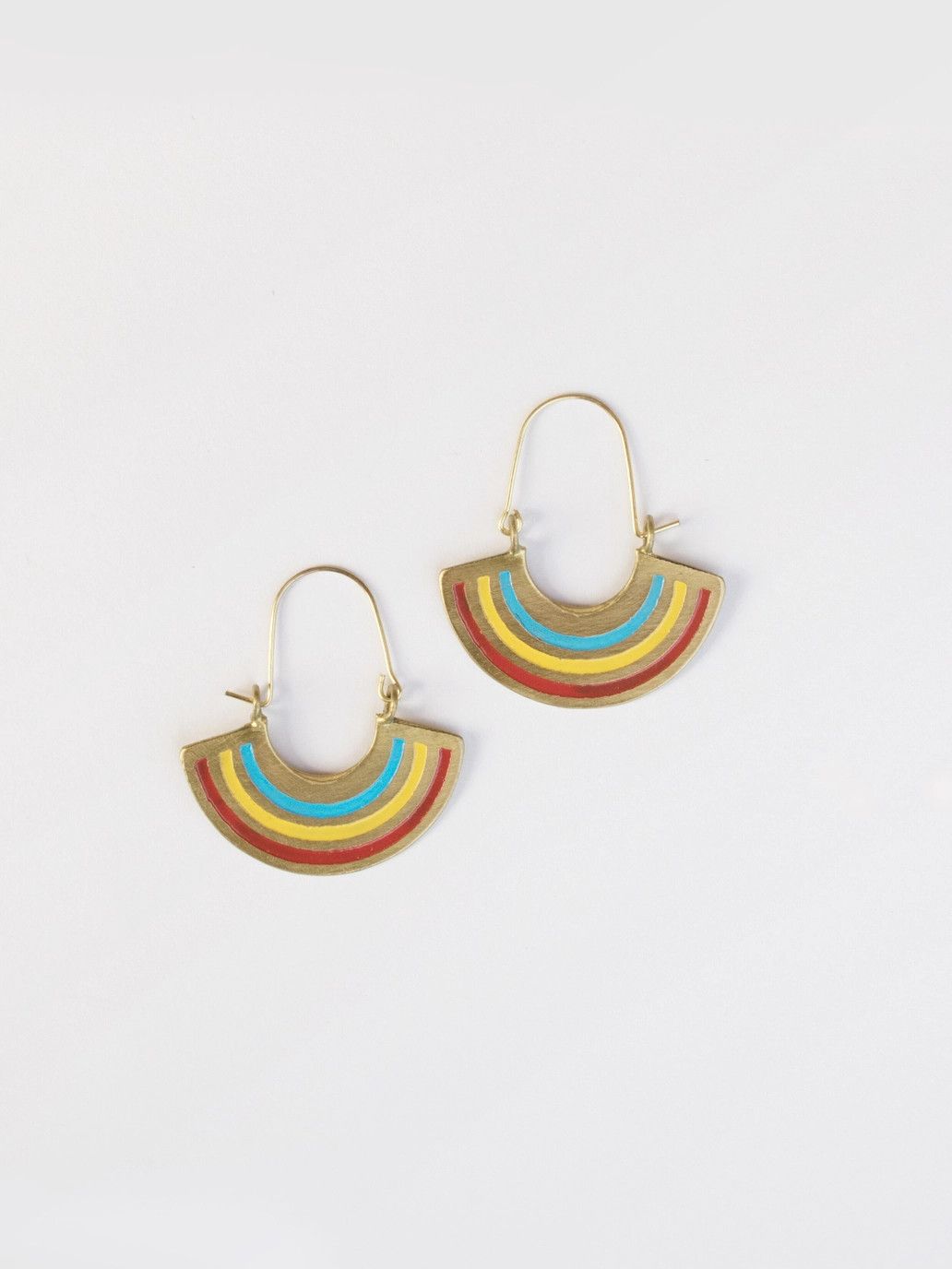 Multi Color Petite Rainbow Earrings, India