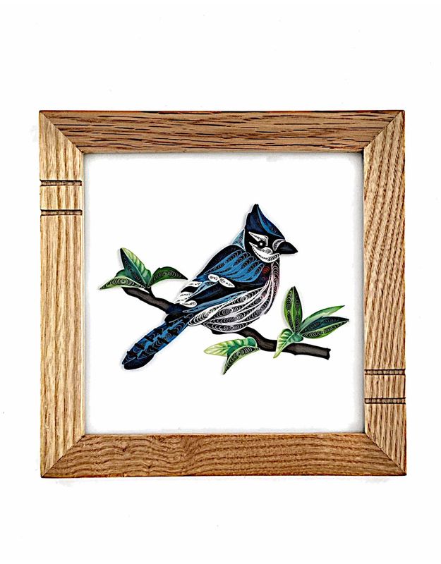 Natural Red Oak Striped Wood Frame 6"X6", Pakistan