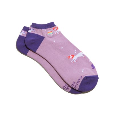 Ankle Socks That Save LGBTQ Lives, Unicorn, Medium