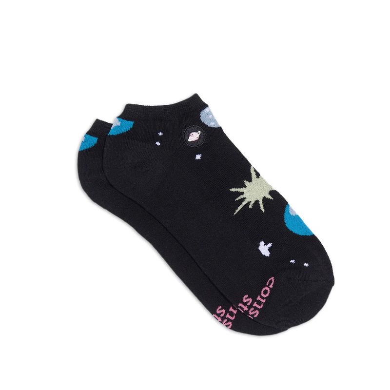 Ankle Socks That Support Space Exploration, Galaxy, Medium