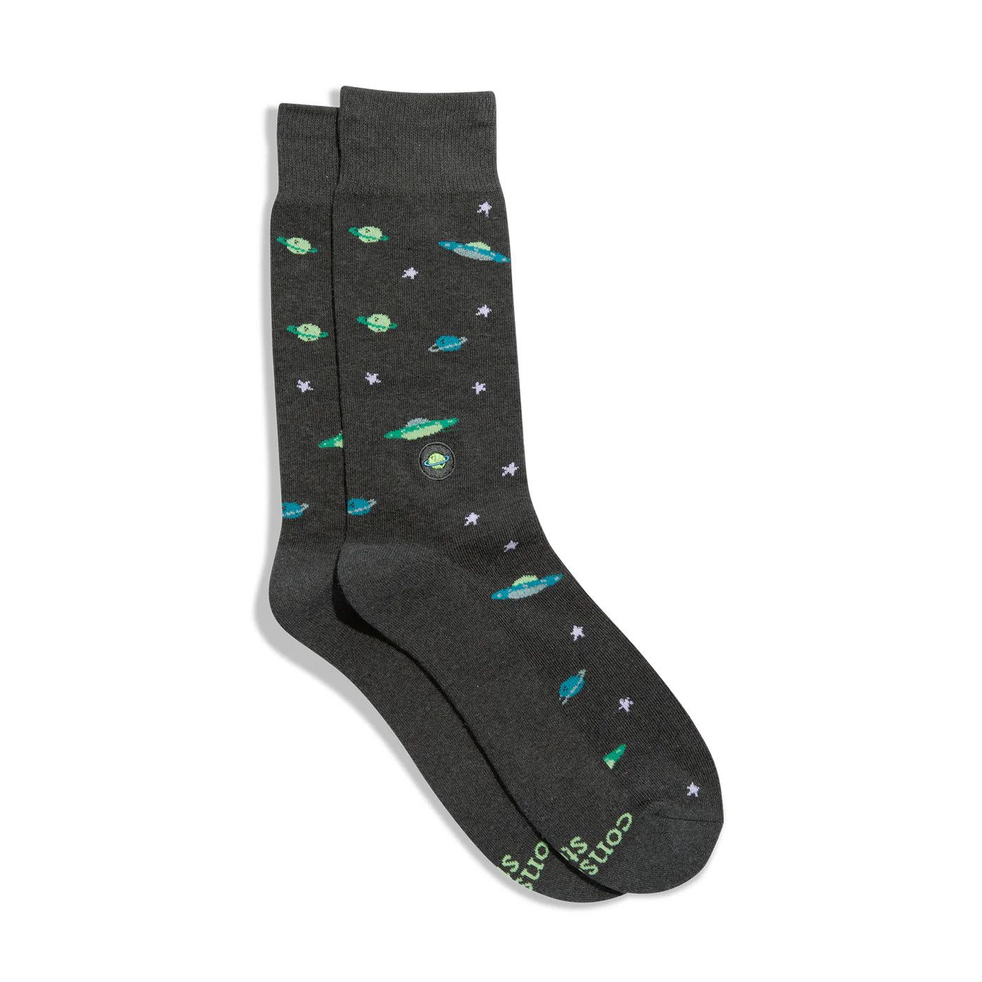 Socks That Support Space Exploration, Galactic Gray, Small