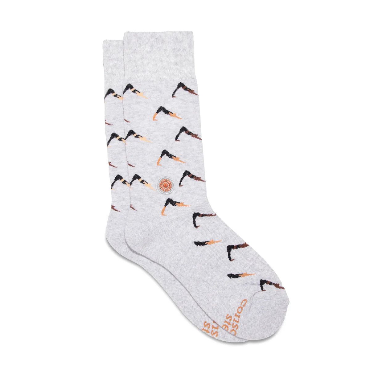 Socks That Support Mental Health, Yoga, Medium