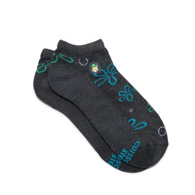 Ankle Spongebob Socks That Protector Oceans, Grey, Small