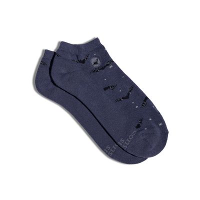 Ankle Socks That Protect Bats Navy, Medium