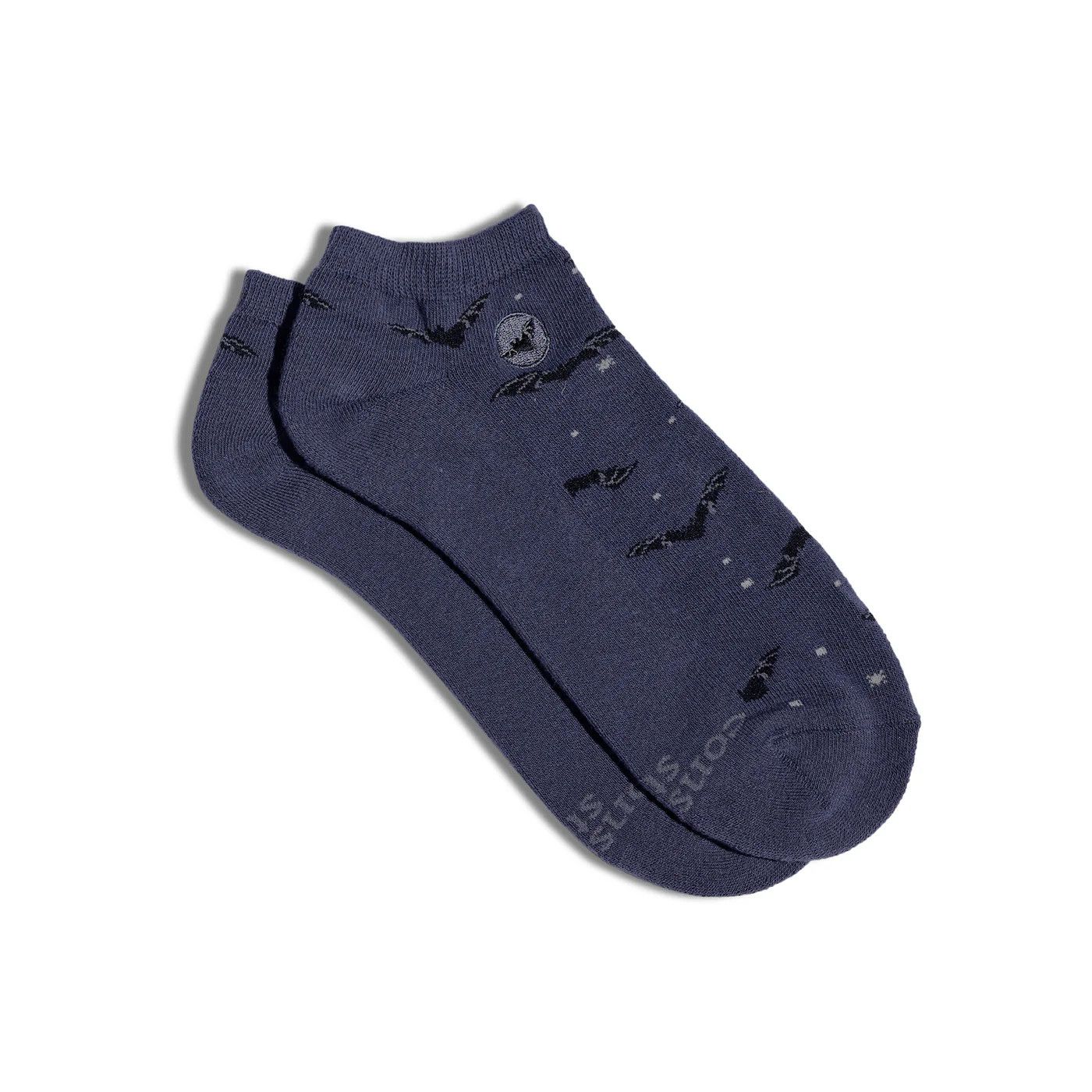 Ankle Socks That Protect Bats, Navy, Small