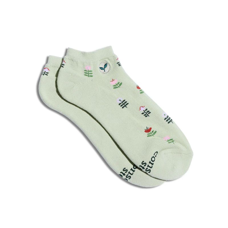 Ankle Socks That Plant Trees with Flowers, Small